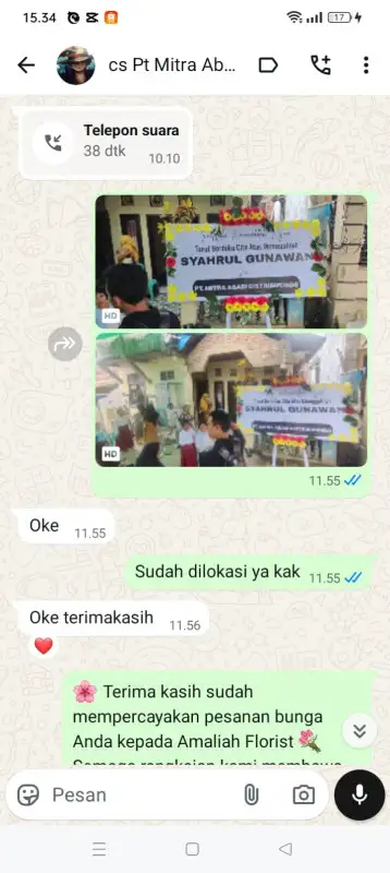 Testimonial Papan ucapan MAROS